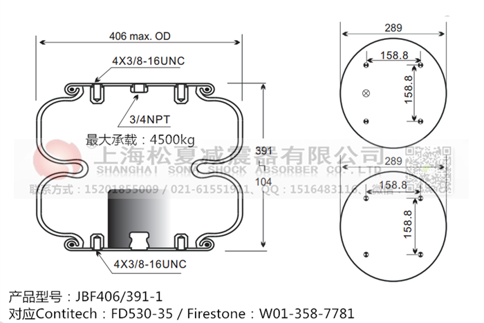 JBF406/391-2橡膠<a href='http://www.slot.org.cn/' target='_blank'><u>空氣彈簧</u></a>