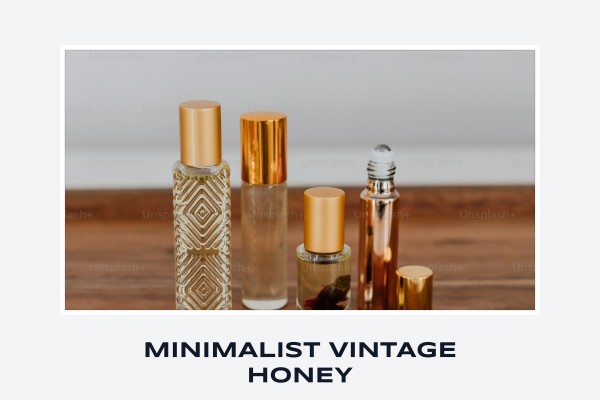minimalist vintage honey