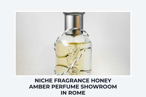 Niche Fragrance Honey Amber perfume showroom in Rome