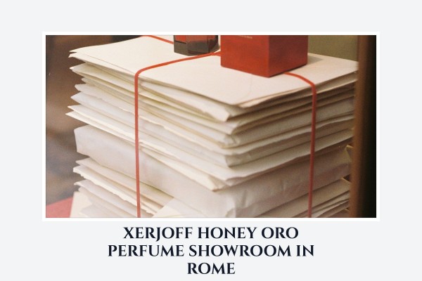 Xerjoff Honey Oro perfume showroom in Rome